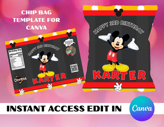 CHIP BAG TEMPLATE (BIRTHDAY)