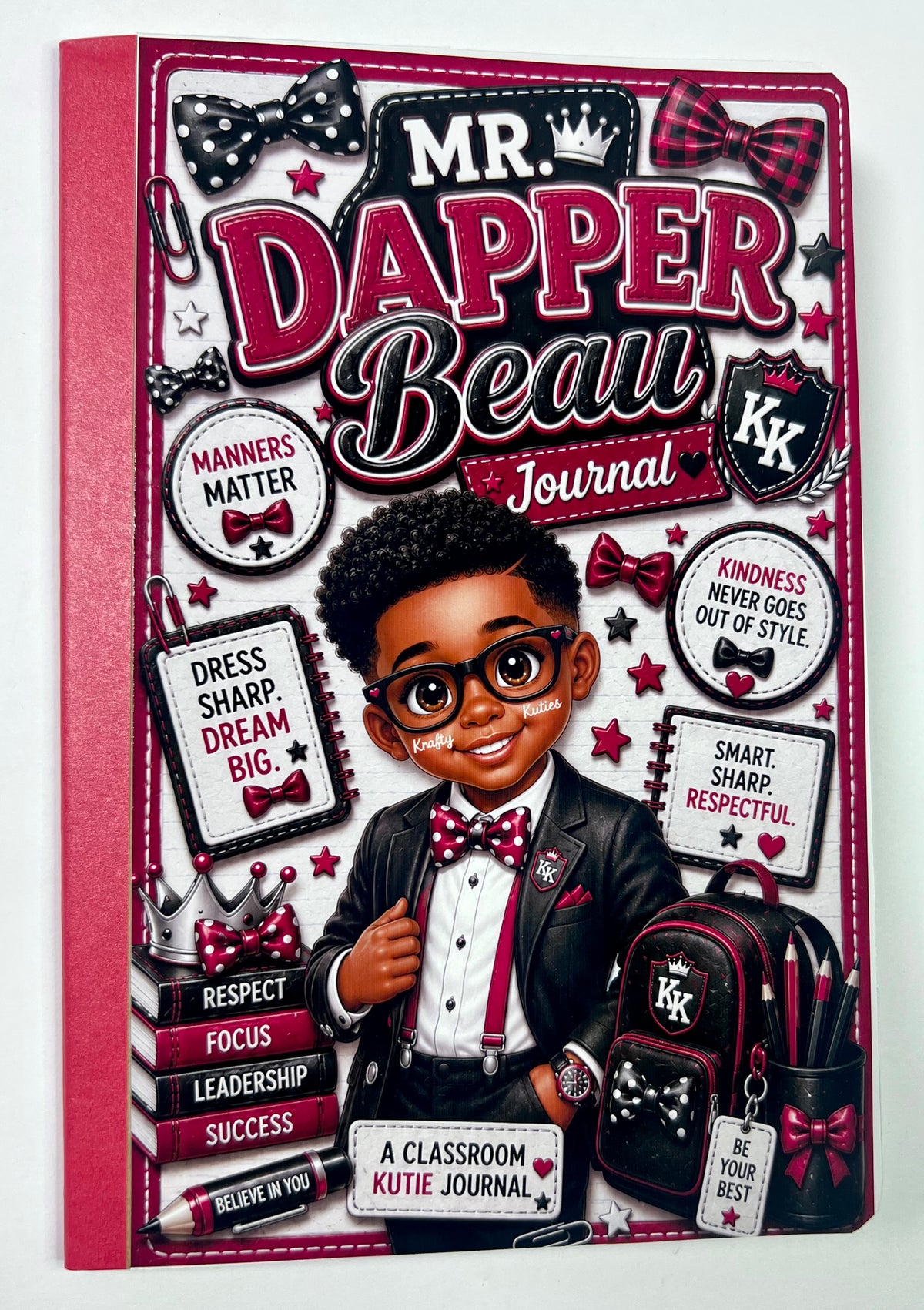 DAPPER Classroom Kuties Journals | Colorful Motivational Composition Notebooks for Kids