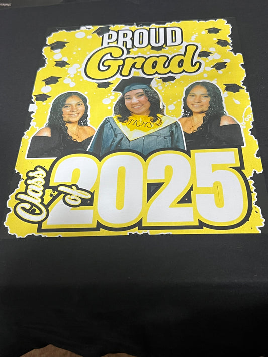 CUSTOM GRADUATION TSHIRT WITH PHOTO