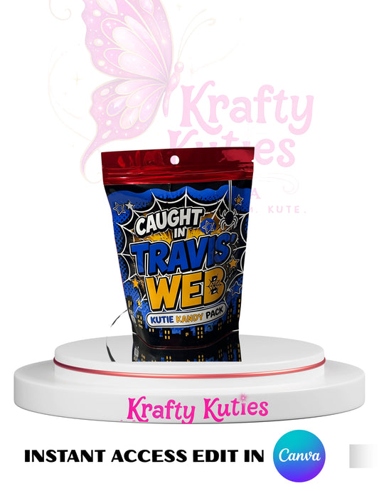 SPIDER HERO KANDY PACK DIGITAL TEMPLATE